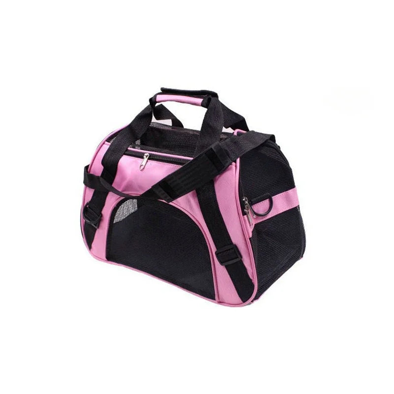 Cat Bags Portable Dog Carrier Bag Mesh Breathable Foldable Cats Carrier Bag Travel Breathable Transport Handbag