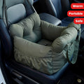 New Dog Car Seat with Safety Belt - Non-Slip Pet Car Bed for Small Dogs, Washable Travel Carrier with Secure Straps for Safe Car