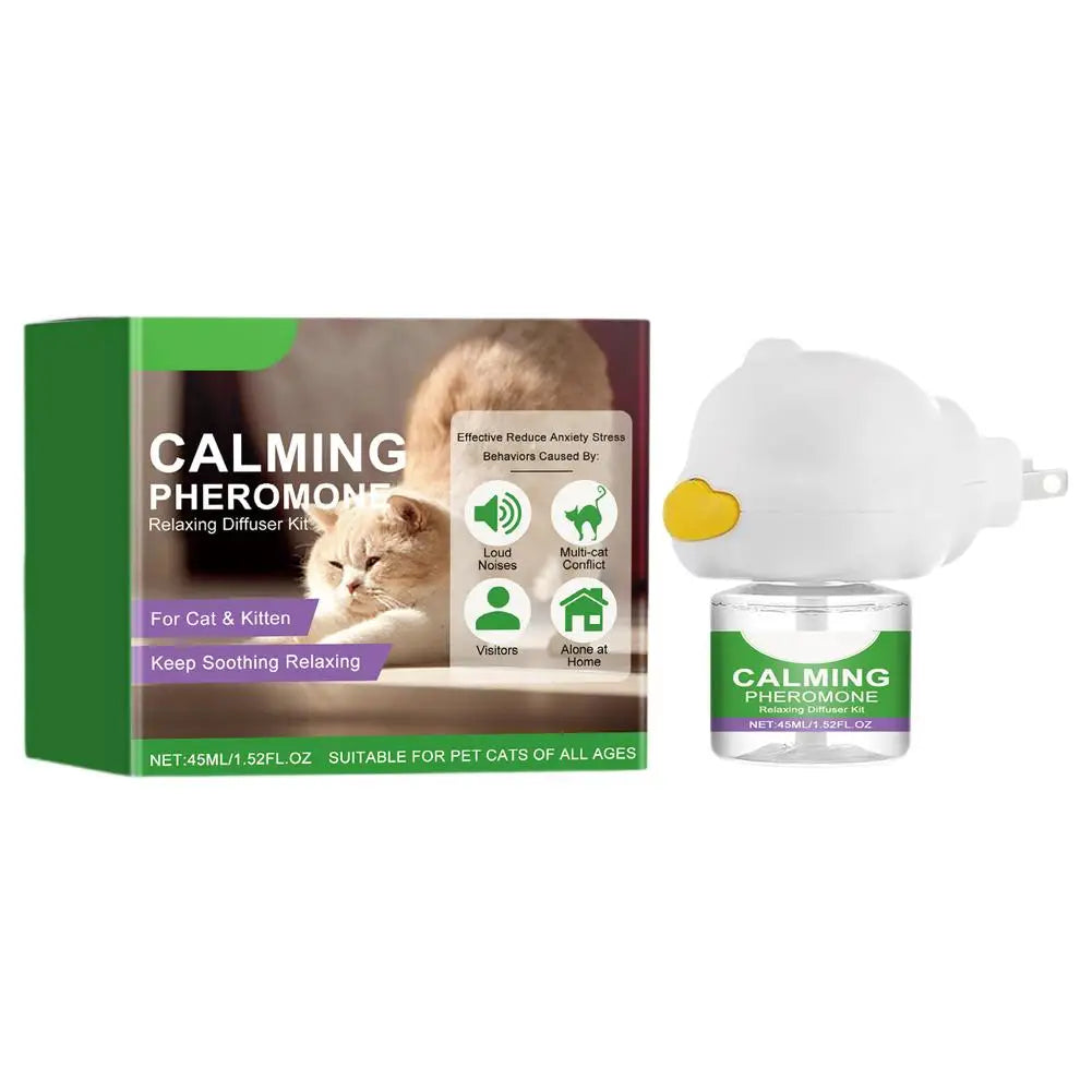 Cat Calming Diffuser Kit Refill Calming Mood Relaxing Anti Anxiety Stress Soothing Comforting Pets Pheromone